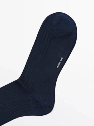 Chaussettes élégantes à côtes