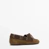Chaussures bateau en cuir contrasté Chaussures bateau en cuir contrasté