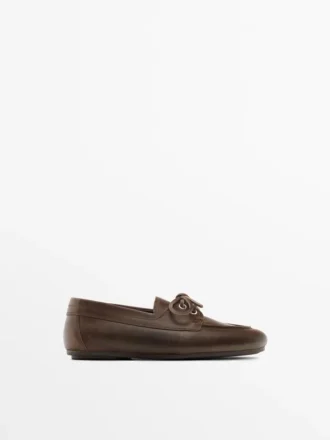 Chaussures de pont en cuir