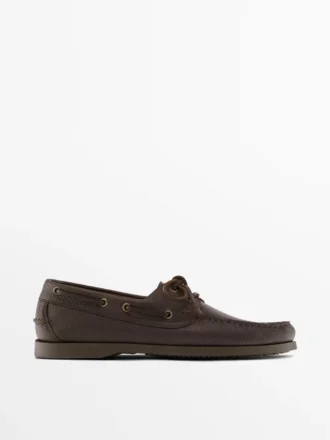 Chaussures de pont en cuir