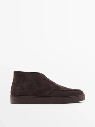 Chaussures de style bottines à bout mocassin