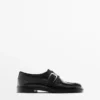 Chaussures derby en cuir avec boucle Chaussures derby en cuir avec boucle