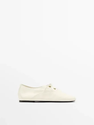 Chaussures à lacets en cuir souple Chaussures à lacets en cuir souple