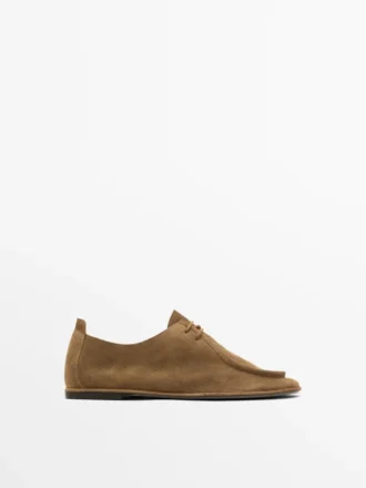 Chaussures à lacets en cuir souple Chaussures à lacets en cuir souple