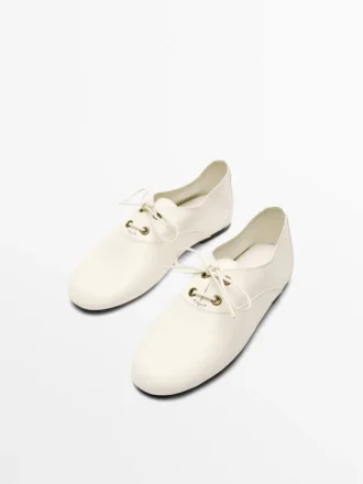 Chaussures à lacets en cuir souple Chaussures à lacets en cuir souple