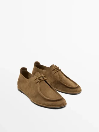 Chaussures à lacets en cuir souple Chaussures à lacets en cuir souple