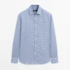Chemise 100 % coton à carreaux, coupe classique Chemise 100 % coton à carreaux, coupe classique