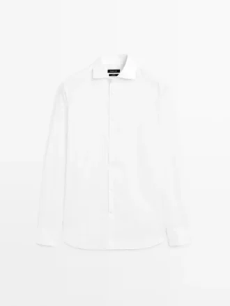 Chemise 100 % coton à coupe classique
