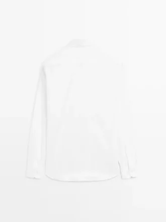 Chemise 100 % coton à coupe classique