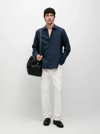 Chemise 100 % lin, coupe classique