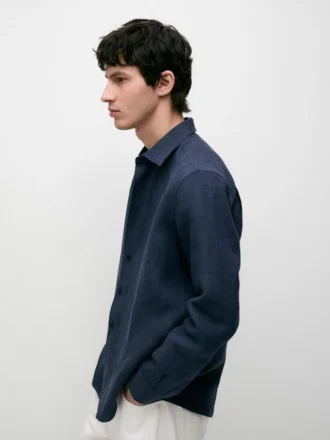 Chemise 100 % lin, coupe classique