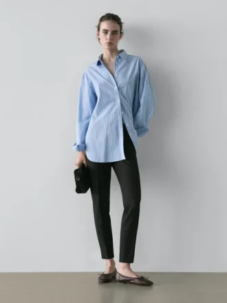 Chemise ample à rayures