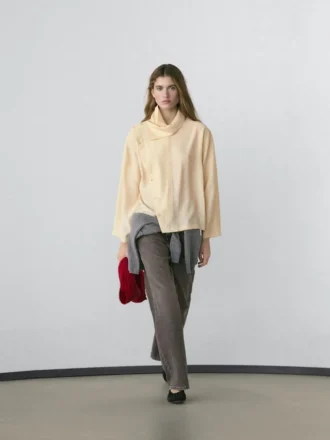 Chemise asymétrique boutonnée