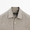 Chemise à carreaux 100 % lin Chemise à carreaux 100 % lin