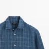 Chemise à carreaux 100 % lin Chemise à carreaux 100 % lin