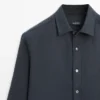 Chemise coupe classique en mélange de lin Chemise coupe classique en mélange de lin