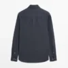 Chemise coupe classique en mélange de lin Chemise coupe classique en mélange de lin