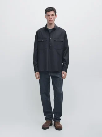 Chemise en coton avec poches
