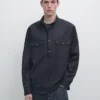 Chemise en coton avec poches Chemise en coton avec poches