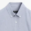 Chemise en coton chiné à coupe classique