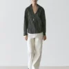 Chemise en coton mélangé à rayures Chemise en coton mélangé à rayures
