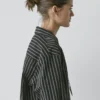 Chemise en coton mélangé à rayures Chemise en coton mélangé à rayures