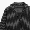 Chemise en coton mélangé à rayures Chemise en coton mélangé à rayures