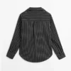 Chemise en coton mélangé à rayures Chemise en coton mélangé à rayures