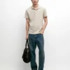 Chemise en coton piqué micro-texturé Chemise en coton piqué micro-texturé