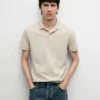 Chemise en coton piqué micro-texturé Chemise en coton piqué micro-texturé