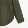 Chemise en cuir suédé avec coutures Chemise en cuir suédé avec coutures