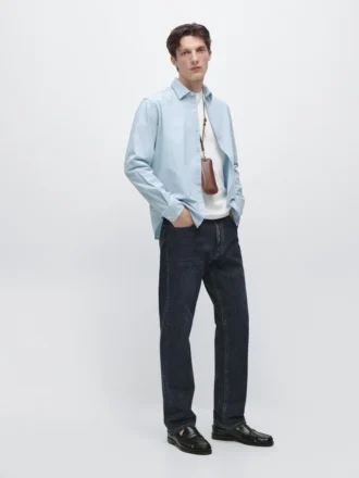 Chemise en denim 100 % coton