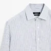 Chemise en lin ajustée à rayures Chemise en lin ajustée à rayures