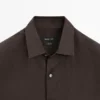 Chemise en lin légère à coupe classique Chemise en lin légère à coupe classique