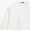 Chemise en mélange de coton avec détails brodés