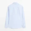 Chemise en mélange de coton avec poche