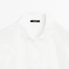 Chemise en popeline avec boutons cachés Chemise en popeline avec boutons cachés