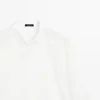 Chemise en popeline avec boutons cachés Chemise en popeline avec boutons cachés