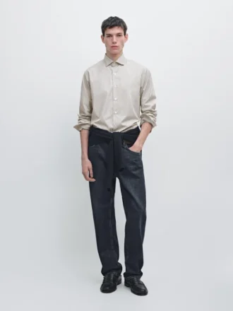 Chemise en popeline de coton
