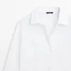 Chemise en popeline de coton avec pinces Chemise en popeline de coton avec pinces