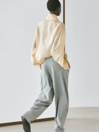 Chemise en soie avec boutons