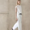 Chemise fluide 100 % lin avec détails boutonnés Chemise fluide 100 % lin avec détails boutonnés