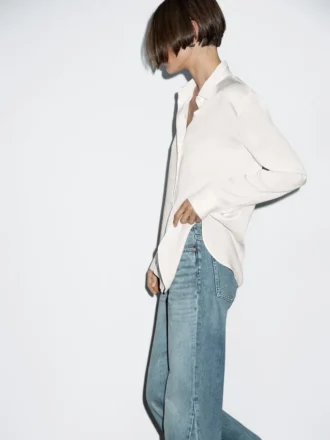 Chemise fluide avec col chemise