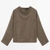 Chemise fluide avec détail drapé Chemise fluide avec détail drapé