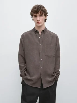 Chemise fluide avec poche
