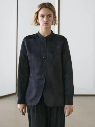 Chemise fluide en jacquard