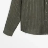 Chemise fluide en lin rayée Chemise fluide en lin rayée