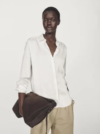 Chemise fluide en satin