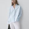 Chemise fluide à fines rayures 100 % lin Chemise fluide à fines rayures 100 % lin