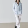 Chemise fluide à fines rayures 100 % lin Chemise fluide à fines rayures 100 % lin